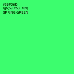 #3BFD6D - Spring Green Color Image