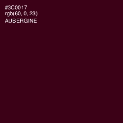 #3C0017 - Aubergine Color Image