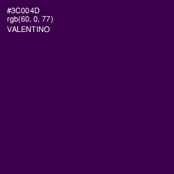 #3C004D - Valentino Color Image