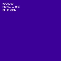 #3C0099 - Blue Gem Color Image
