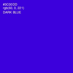 #3C00DD - Dark Blue Color Image