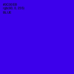 #3C00EB - Blue Color Image