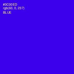 #3C00ED - Blue Color Image