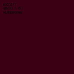 #3C0117 - Aubergine Color Image