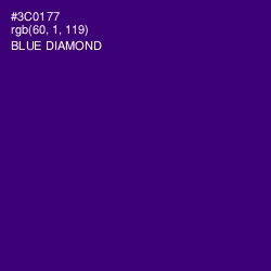 #3C0177 - Blue Diamond Color Image