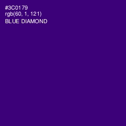 #3C0179 - Blue Diamond Color Image