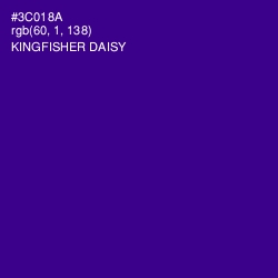 #3C018A - Kingfisher Daisy Color Image