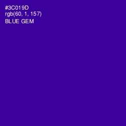 #3C019D - Blue Gem Color Image