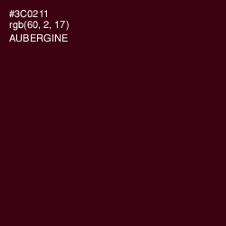 #3C0211 - Aubergine Color Image