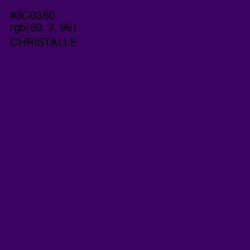 #3C0360 - Christalle Color Image