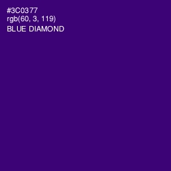 #3C0377 - Blue Diamond Color Image