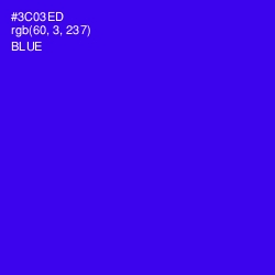 #3C03ED - Blue Color Image