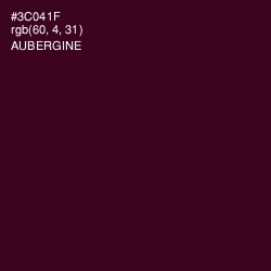 #3C041F - Aubergine Color Image