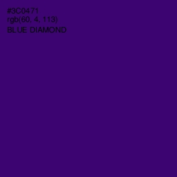 #3C0471 - Blue Diamond Color Image