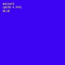 #3C04F3 - Blue Color Image