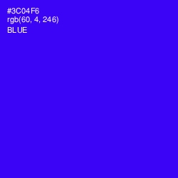 #3C04F6 - Blue Color Image