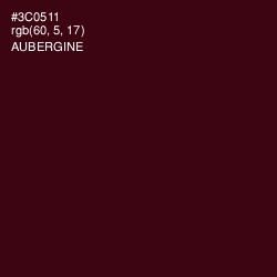 #3C0511 - Aubergine Color Image