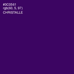 #3C0561 - Christalle Color Image