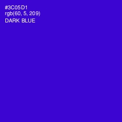 #3C05D1 - Dark Blue Color Image
