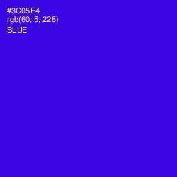 #3C05E4 - Blue Color Image