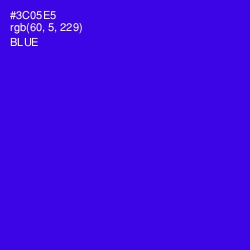 #3C05E5 - Blue Color Image