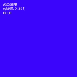 #3C05FB - Blue Color Image