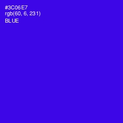 #3C06E7 - Blue Color Image