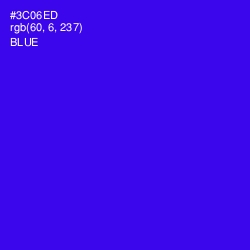 #3C06ED - Blue Color Image