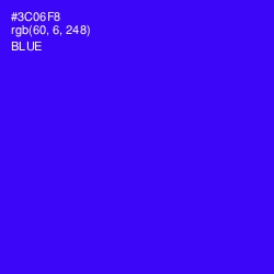 #3C06F8 - Blue Color Image