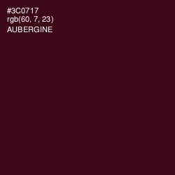 #3C0717 - Aubergine Color Image