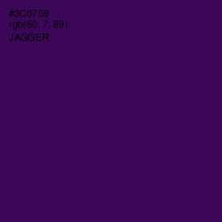 #3C0759 - Jagger Color Image