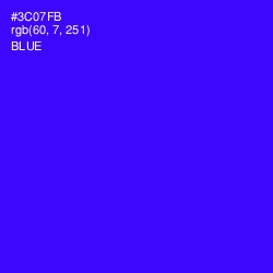 #3C07FB - Blue Color Image