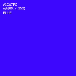 #3C07FC - Blue Color Image