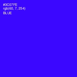 #3C07FE - Blue Color Image