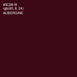 #3C0818 - Aubergine Color Image