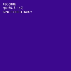 #3C088E - Kingfisher Daisy Color Image