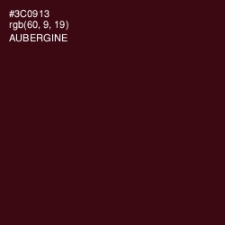 #3C0913 - Aubergine Color Image