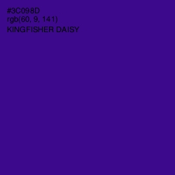 #3C098D - Kingfisher Daisy Color Image