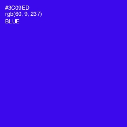 #3C09ED - Blue Color Image