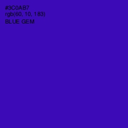 #3C0AB7 - Blue Gem Color Image