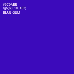 #3C0ABB - Blue Gem Color Image