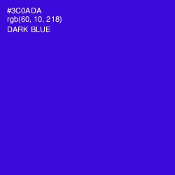 #3C0ADA - Dark Blue Color Image