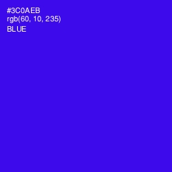 #3C0AEB - Blue Color Image