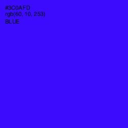 #3C0AFD - Blue Color Image