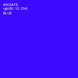 #3C0AFE - Blue Color Image