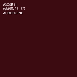 #3C0B11 - Aubergine Color Image