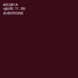 #3C0B1A - Aubergine Color Image