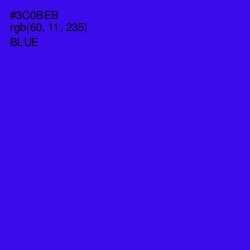#3C0BEB - Blue Color Image