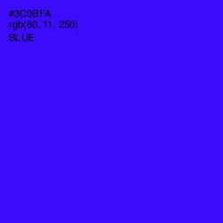 #3C0BFA - Blue Color Image