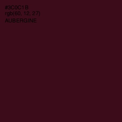 #3C0C1B - Aubergine Color Image